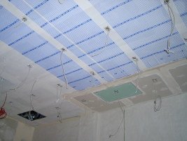 Kühlmatte auf Trockenbau